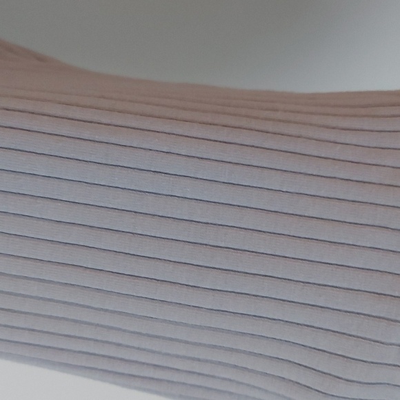 Storq Maternity Light Gray Long Sleeve Rib Knit Top Size 4/Large - Picture 4 of 5